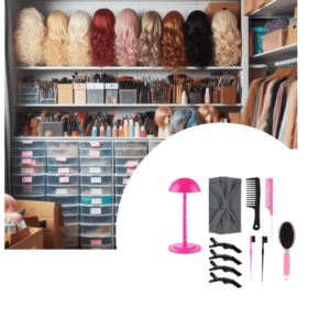 Pink Elegance Wig Care Kit